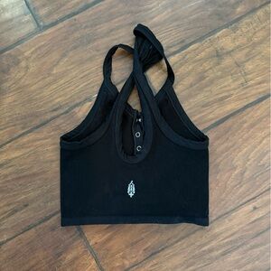FP Movement by Free People Black Racerback Top